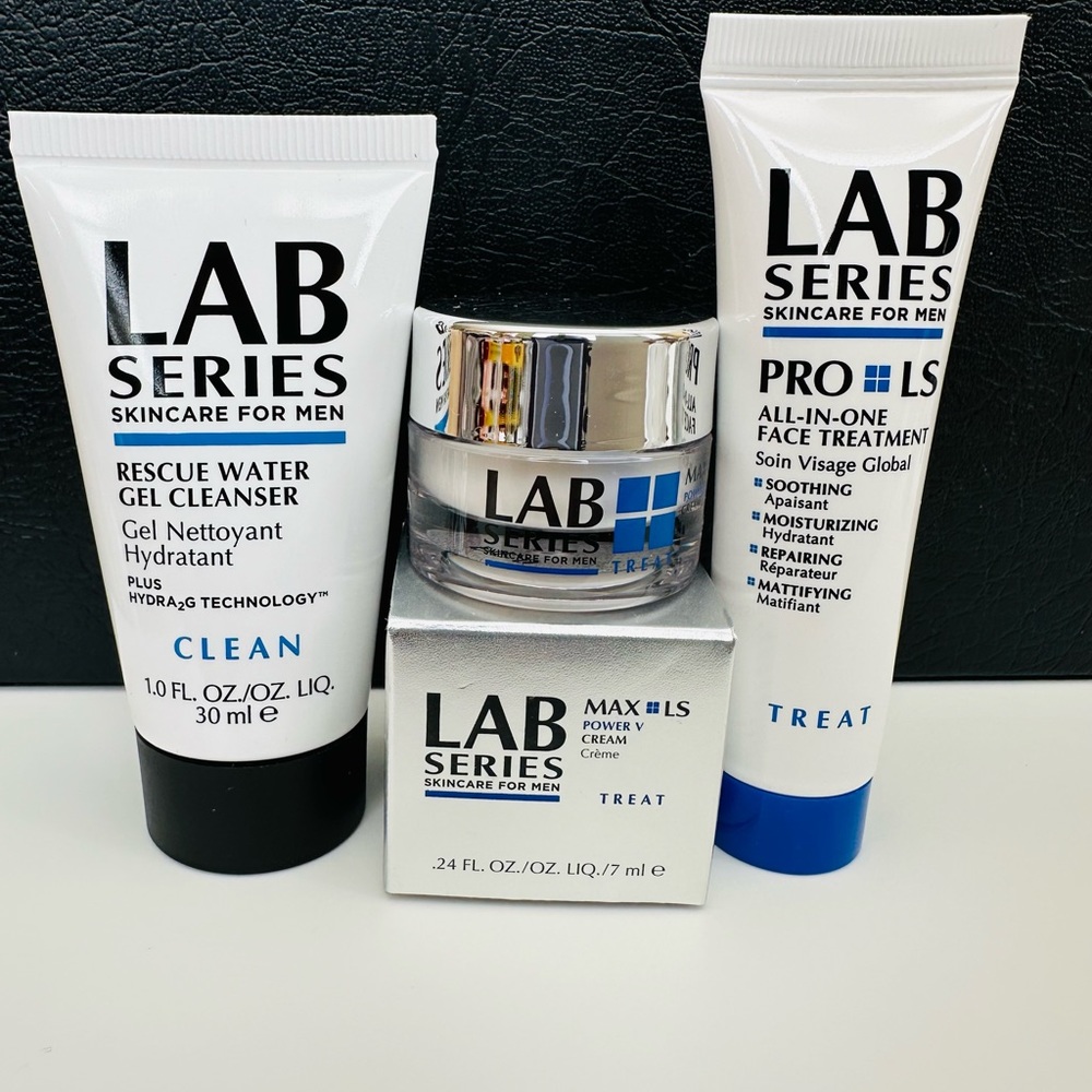 LAB SERIES Skincare For Men Mini Size 3pcs (Cleanser, Cream, Treatment)